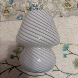 Elegant White Swirl Vase